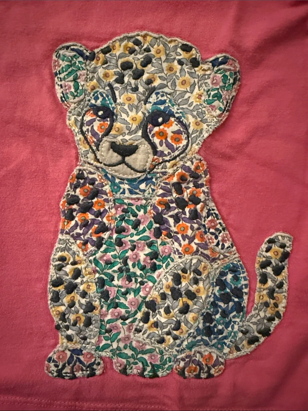 Mini Boden cheetah shirt - girls 4/5